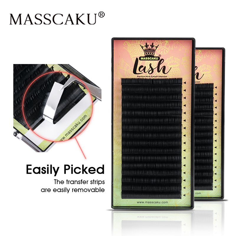 Eyelash Extensions Classic - MASSCAKU All Size 1 Tray 16