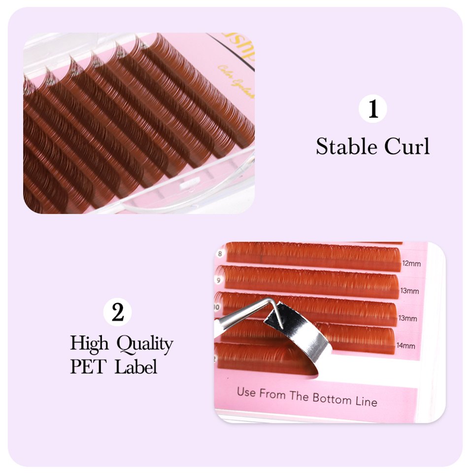 Cocoa Chocolate Brown Eyelashe - Eyelash Extensions Classic review and price