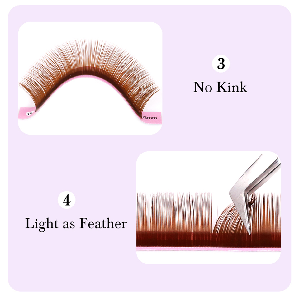 Cocoa Chocolate Brown Eyelashe - Eyelash Extensions Classic review and price